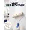 5’li Mini Rulo Boya Seti Duvar Tavan Emülsiyon Uygulama