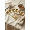 6lı Lüks Gold Paslanmaz Çelik Yemek Kaşığı Seti (21 cm)