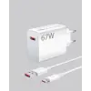 67 Watt Type C Şarj Adaptörü Xiaomi Poco X3 X4 X5 Pro Uyumlu