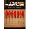 7 Parça Tornavida Seti Manyetik Uç Ergonomik Sap
