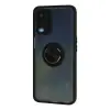 A54 4G Kılıf Montreal Yüzüklü Silikon Kapak - Siyah