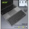 Acer OKR220 Siyah MultiDevice Dual Mode 2.4GHZ Bluetooth Klavye (Smart Tv)(Android)