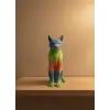 Açık Rainbow Kedi Biblo Modern Salon ve Raf Dekoru