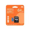 Adata 64GB Premier microSDXC Card with Adapter UHS-I Class10 V10 Hafıza Kartı
