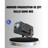 Android Projeksiyon Game Box – 1280x720p HD Çözünürlük, Bluetooth,HDMI ve USB Girişli