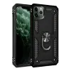 Apple iPhone 11 Pro Kılıf Sofya Yüzüklü Silikon Kapak - Siyah