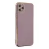 Apple iPhone 11 Pro Max Kılıf Volet Silikon - Mor