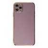 Apple iPhone 11 Pro Max Kılıf Volet Silikon - Mor