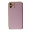 Apple iPhone 12 Kılıf Volet Silikon - Mor