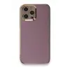 Apple iPhone 12 Pro Kılıf Volet Silikon - Mor