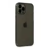 Apple iPhone 12 Pro Max Kılıf Fly Lens Silikon - Siyah