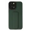 Apple iPhone 12 Pro Max Kılıf Mega Standlı Silikon - Yeşil