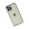 Apple iPhone 12 Pro Max Kılıf Razer Lensli Silikon - Siyah