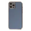 Apple iPhone 12 Pro Max Kılıf Volet Silikon - Mavi