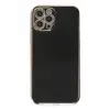 Apple iPhone 12 Pro Max Kılıf Volet Silikon - Siyah