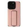 Apple iPhone 13 Pro Max Kılıf Mega Standlı Silikon - Pudra
