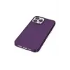 Apple iPhone 13 Pro Max Kılıf Pc Sert Şeffaf Kapak - Mor
