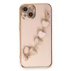 Apple iPhone 14 Kılıf Esila Silikon - Pudra