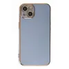 Apple iPhone 14 Kılıf Volet Silikon - Mavi