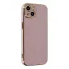 Apple iPhone 14 Kılıf Volet Silikon - Mor