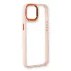 Apple iPhone 14 Plus Kılıf Dora Kapak - Pudra