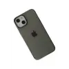 Apple iPhone 14 Plus Kılıf Pc Sert Şeffaf Kapak - Siyah