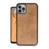 Apple iPhone 14 Pro Max Kılıf Aras Deri Kapak - Taba
