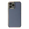 Apple iPhone 14 Pro Max Kılıf Volet Silikon - Mavi