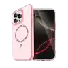 Apple iPhone 14 Pro Max Live Diamond Magsafe Kapak - Pembe