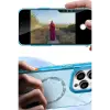 Apple iPhone 14 Pro Max Live Diamond Magsafe Kapak - Pembe