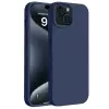 Apple iPhone 15 Kılıf First Silikon - Lacivert