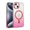 Apple iPhone 15 Plus Glossy Magsafe Kapak - Pembe