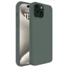 Apple iPhone 15 Plus Kılıf First Silikon - Koyu Yeşil