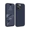 Apple iPhone 15 Pro Kılıf First Silikon - Lacivert