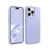 Apple iPhone 15 Pro Max Kılıf First Silikon - Lila