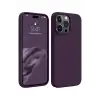 Apple iPhone 15 Pro Max Kılıf First Silikon - Mürdüm