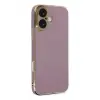 Apple iPhone 16 Kılıf Volet Silikon - Mor
