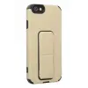 Apple iPhone 6 Kılıf Mega Standlı Silikon - Gold