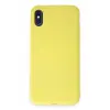 Apple iPhone X Kılıf First Silikon - Sarı