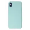 Apple iPhone X Kılıf First Silikon - Turkuaz