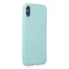 Apple iPhone X Kılıf First Silikon - Turkuaz