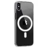 Apple iPhone X Kılıf Magneticsafe Şeffaf Silikon - Şeffaf