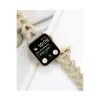Apple Watch 38mm Node Taşlı Kordon - Siyah