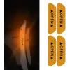 Araba Kapı Açık Uyarı Reflektörü Etiket Sticker 4'lü 9.5x2.5cm Sarı