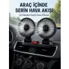 Ayarlanabilir Çift Başlıklı Sessiz Araç İçi Vantilatör