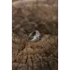 Ayarlanabilir Kuru Kafa Tasarımlı Erkek Yüzük