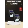 Bahçe Aydınlatma Sensörlü Güneş Enerjili Duvar Lambası 40 Led Işık