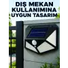 Bahçe Balkon Garaj ve Girişler İçin Güneş Enerjili Hareket Sensörlü LED Duvar Lambası