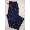 Bambu Likralı Ring Viskon Battal Beden Pijama Altı 6020