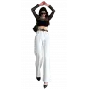 Beli Kemerli  Pantolon - BEYAZ